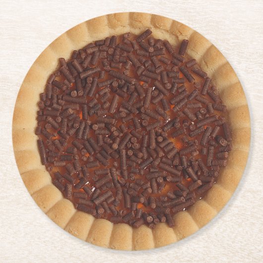 Backkuchen-Cookie Runder Pappuntersetzer (Vorderseite)