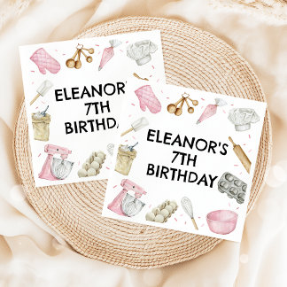 Backkuchen Dekorieren Geburtstag Napkins Serviette