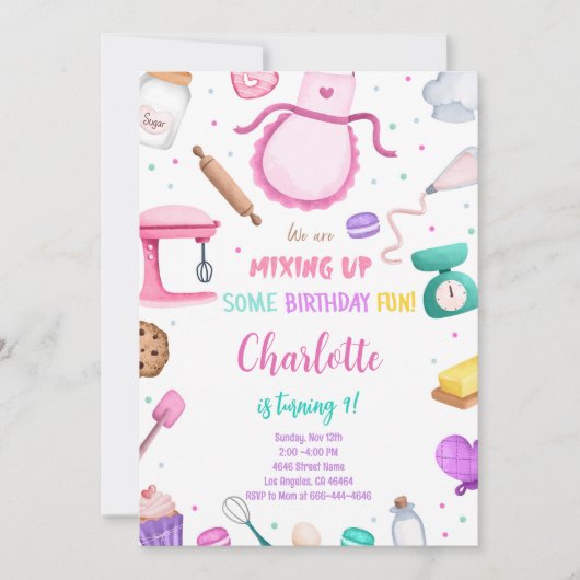 Backkuchen-Einladung Einladung (Vorderseite)