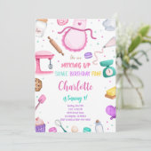 Backkuchen-Einladung Einladung (Stehend Vorderseite)