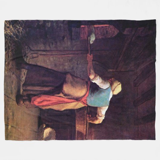 Backkuchen, Jean-Francois Millet Fleecedecke (Vorderseite (Horizontal))