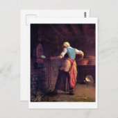 Backkuchen, Jean-Francois Millet Postkarte (Vorne/Hinten)