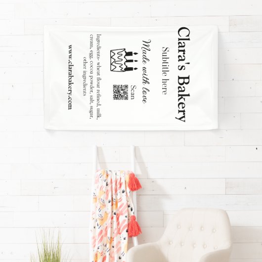 Backkuchen mit Zutaten aus Liebe q r Banner (Insitu)