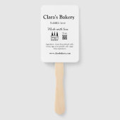 Backkuchen mit Zutaten aus Liebe q r Fächer (Rückseite)