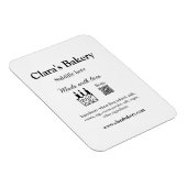 Backkuchen mit Zutaten aus Liebe q r Magnet (Rechte Seite)