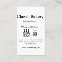 Backkuchen mit Zutaten aus Liebe q r