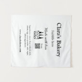 Backkuchen mit Zutaten aus Liebe q r Wandteppich (Vorderseite (Horizontal))