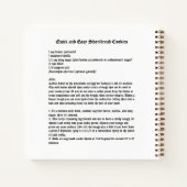 Backkuchen Rezept Notizblock (Rückseite)