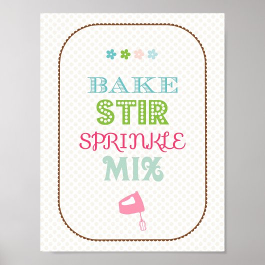 Backküchenplakat Poster (Vorne)