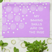 Backkunst auf dem Rise Funny Kitchen Handtuch (Gefaltet)