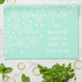 Backkunst auf dem Rise Funny Kitchen Handtuch (Gefaltet)