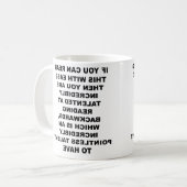 Backkunst Funny Mug Kaffeetasse (Vorderseite Links)