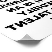 Backkunst Funny Poster (Ecke)