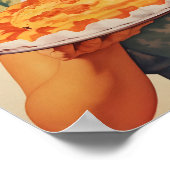 Backkunst-Kunstwerk Torte Kunstwerk Retro-Küchenwa Poster (Ecke)