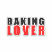 Backliebhaber Aufkleber (Vorderseite)