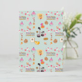 Backliebhaber Geschenk: Ich backe, weil die Leute Einladung (Stehend Vorderseite)