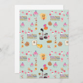 Backliebhaber Geschenk: Ich backe, weil die Leute  Einladung (Vorne/Hinten)