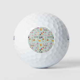 Backliebhaber Geschenk: Ich backe, weil die Leute  Golfball