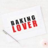 Backliebhaber Rechteckiger Aufkleber (Umschlag)