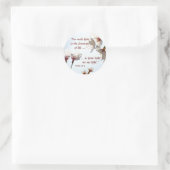 Backlit Cherry Blossoms 2 Runder Aufkleber (Tasche)