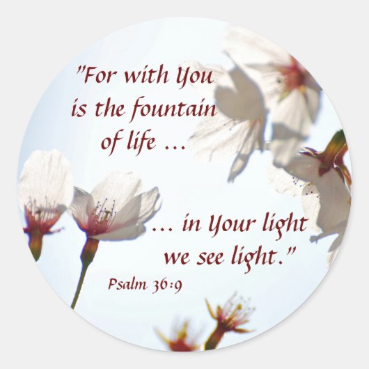 Backlit Cherry Blossoms 2 Runder Aufkleber (Vorderseite)