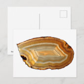 Backlit-Foto des verbannten Agate-Slice Postkarte (Vorne/Hinten)