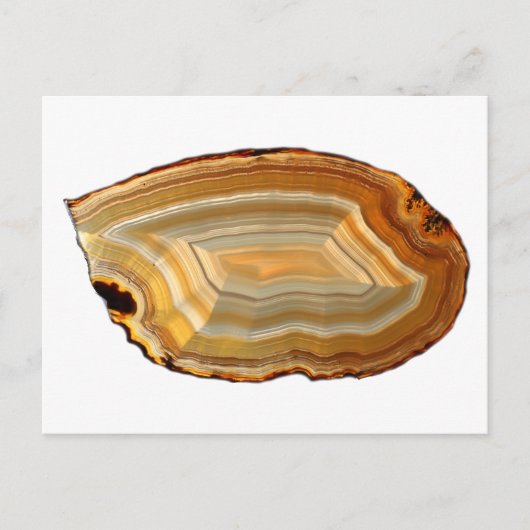 Backlit-Foto des verbannten Agate-Slice Postkarte (Vorderseite)