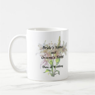 Backlit Pale Pink Lilies Kaffeetasse