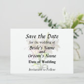 Backlit Pale Pink Lilies Save The Date (Stehend Vorderseite)