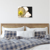 Backlit White Daffodil Blume Leinwanddruck (Insitu (Schlafzimmer))
