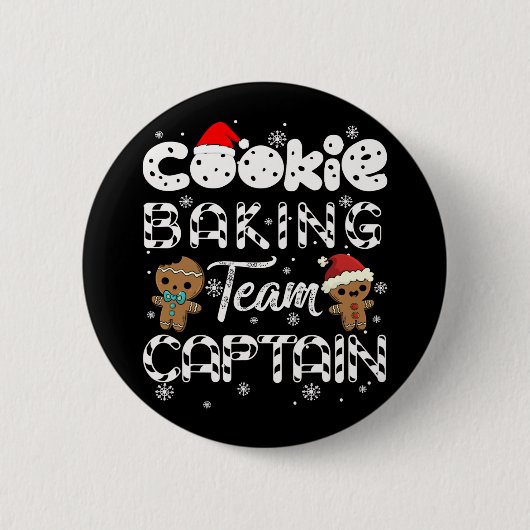 Backmannskapitän gingerbrot Weihnachten Button (Vorderseite)