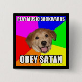 Backmasking Knopf Button (Vorderseite)