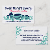 Backmischung Schüssel Küche Kanister Bäckerei bu.. Visitenkarte (Vorne/Hinten)