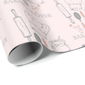 Backmuster Geschenkpapier (Rolleneckpunkt)