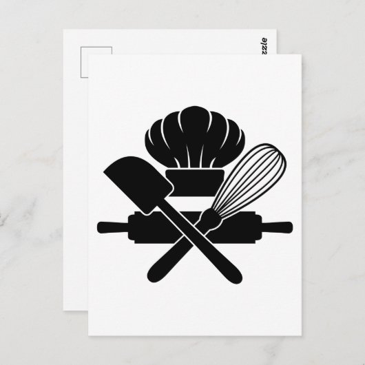 Backofen Kochen Lover Funny Koch Kulinarisch Postkarte (Vorne/Hinten)