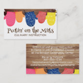 Backofen Mitte Kochkunst Kochkunst Visitenkarte (Vorne/Hinten)