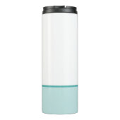 Backpack & Blume Farbige Aquarellbilder Thermosbecher (Rückseite)