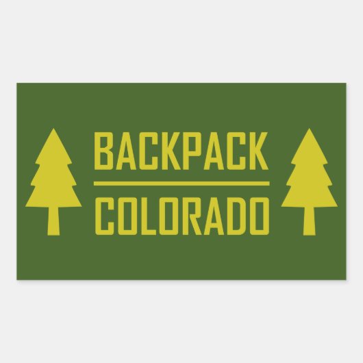 Backpack Colorado Rechteckiger Aufkleber (Vorderseite)