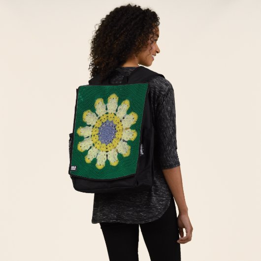 Backpack Cover - Daisy in Crochet Rucksack (Ausgewaschen)