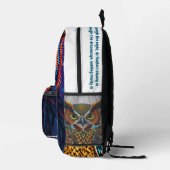 Backpack “Electric Dream Owl” – Night Vision Act. Bedruckter Rucksack (Rechts)