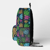 Backpack für abstrakte Fireworks-Blume Bedruckter Rucksack (Rechts)
