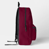 Backpack für Burgund-Individuelle Name Bedruckter Rucksack (Links)