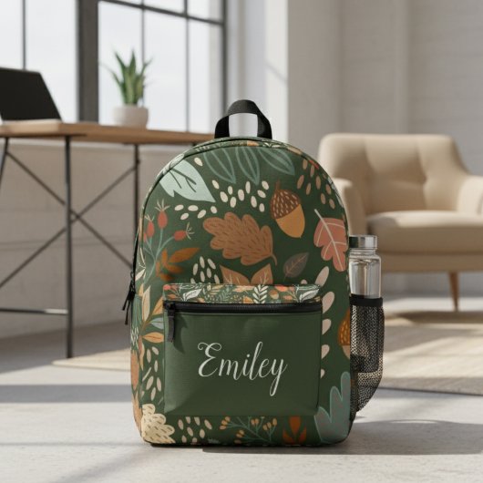 Backpack für personalisierte Herbstleaves - Indivi Bedruckter Rucksack