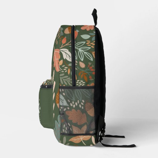 Backpack für personalisierte Herbstleaves - Indivi Bedruckter Rucksack (Rechts)