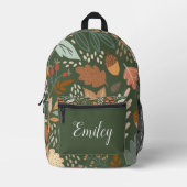 Backpack für personalisierte Herbstleaves - Indivi Bedruckter Rucksack (Vorderseite)