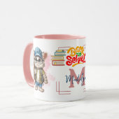 Backpack für Schulkatzenbekleidung Tasse (Vorderseite Links)