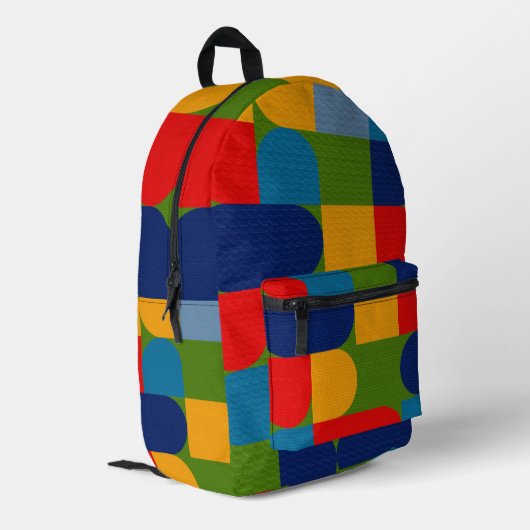 Backpack für zeitgemäßes Design Bedruckter Rucksack (Rückseitige Ecke links)