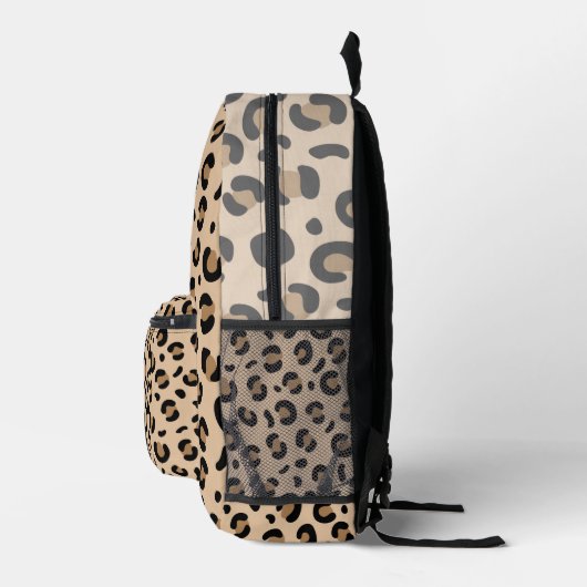 Backpack in a digital textile leopard pattern bedruckter rucksack (Rechts)