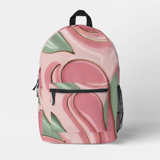 Backpack in stylish graphic bedruckter rucksack (Vorderseite)