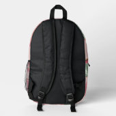 Backpack in stylish graphic bedruckter rucksack (Rückseite)